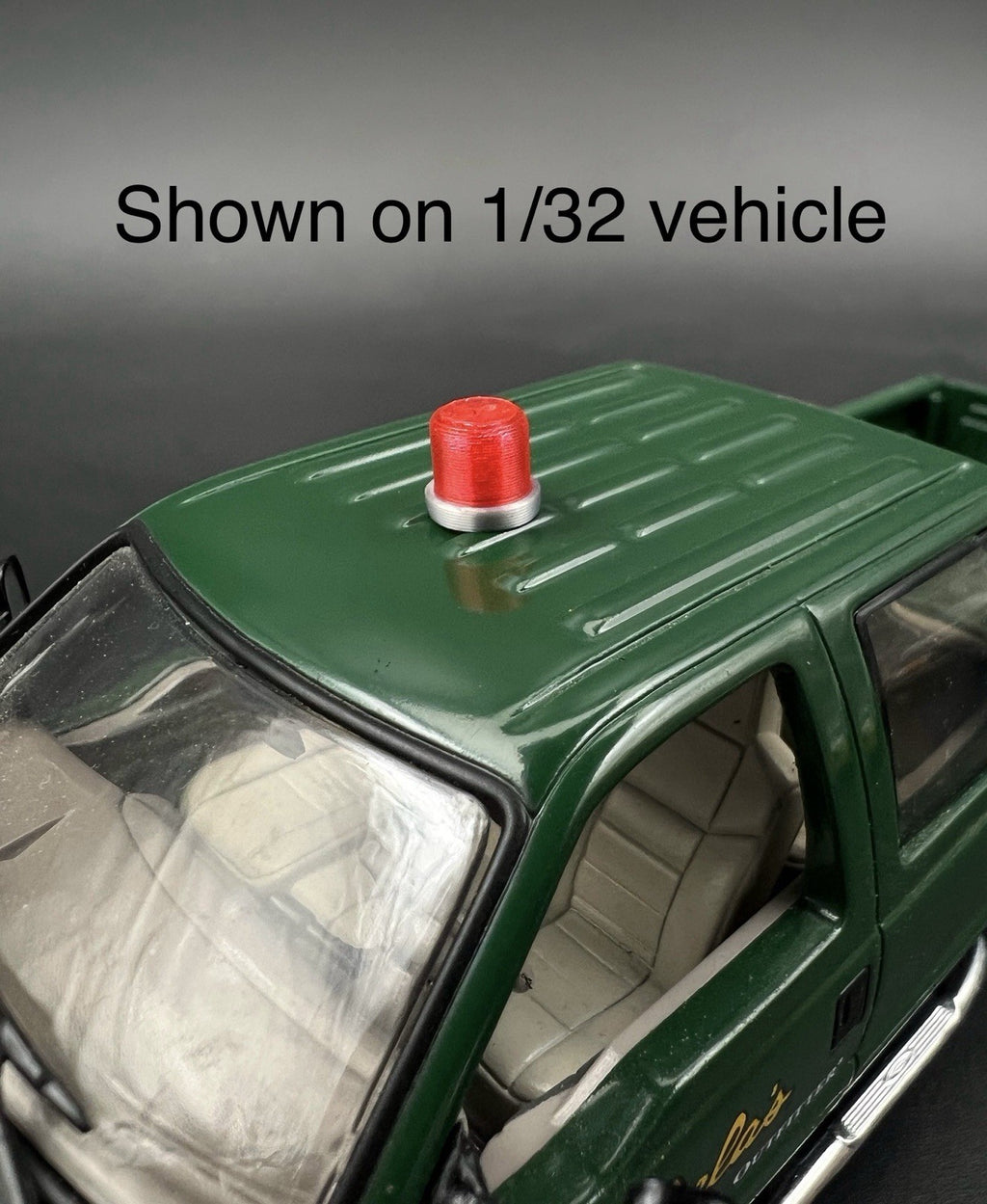 2 Pack 1/32 1/24 Hallow Red Beacon Strobe Fire Police Ambulance EMS 1/34 1/254