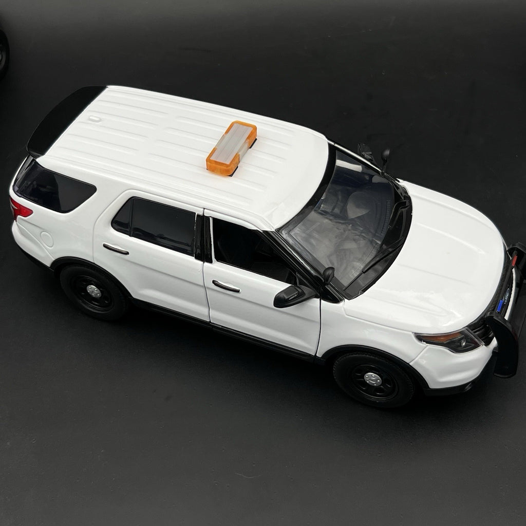 1/18 Mini Whelen Edge Lightbar Amber Clear Gray Top Cover8