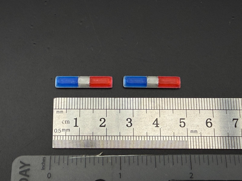 2 Pack 1/64 Scale Code 3 LP6000 Blue Red Lightbar Greenlight Police 6417BR1