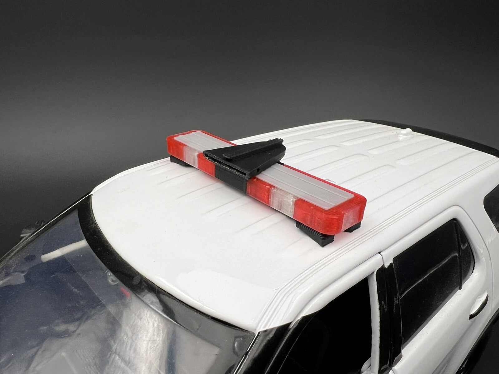 1/18 LED Ready Whelen Edge Lightbar Red w/ Speaker Fire State Police Sheriff6