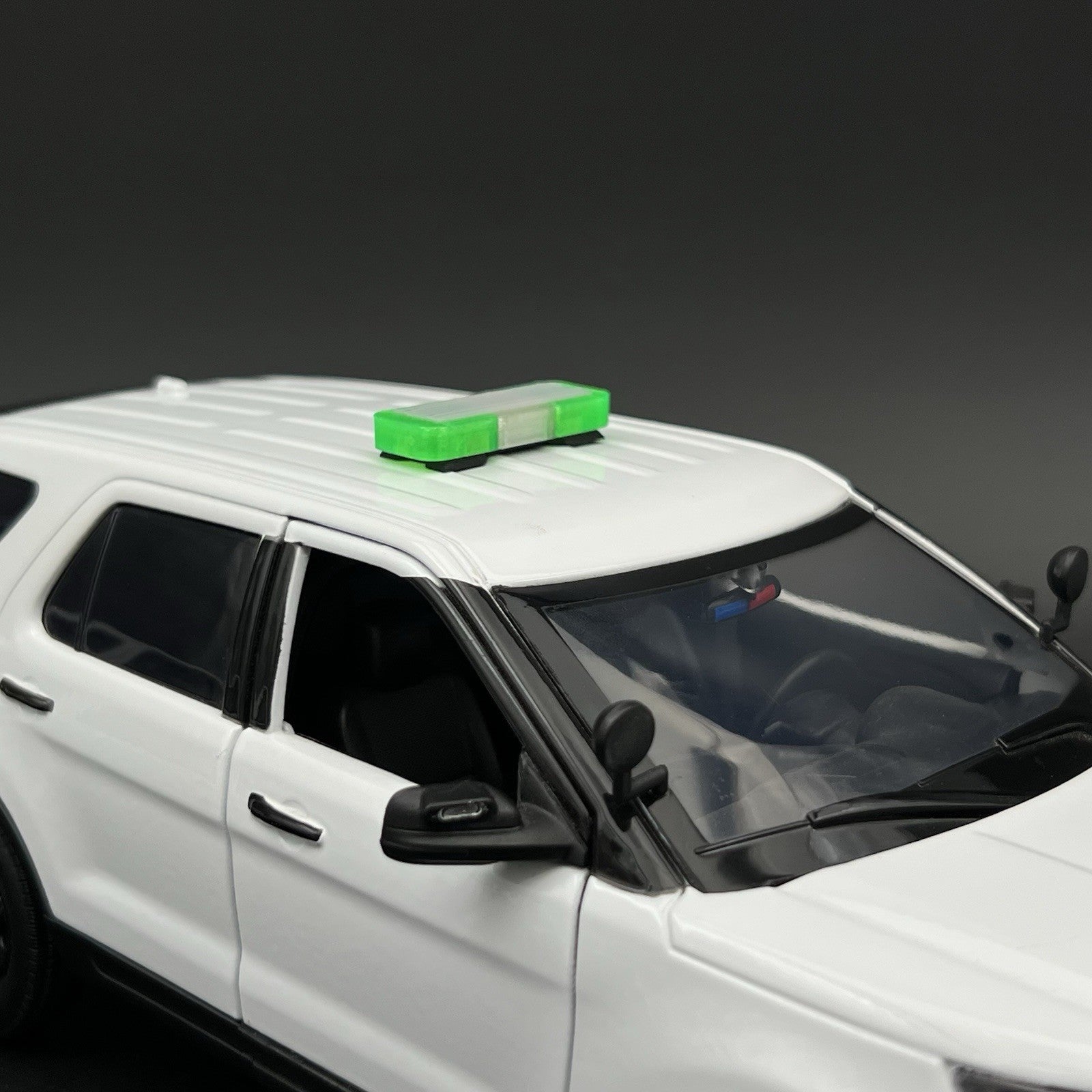 1/18 Mini Whelen Edge Lightbar Clear Green Gray Top Cover11