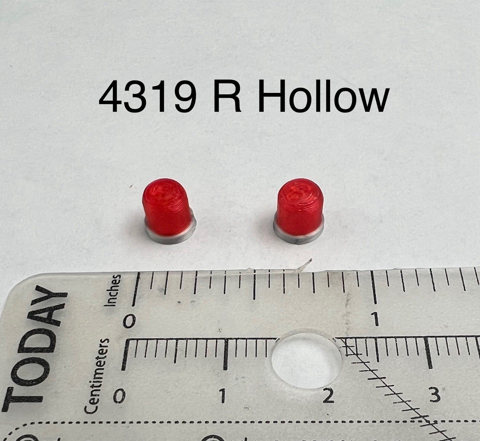 2 Pack 1/43 Hollow Red Beacon Lightbar Michigan State Police Fire Ambulance0