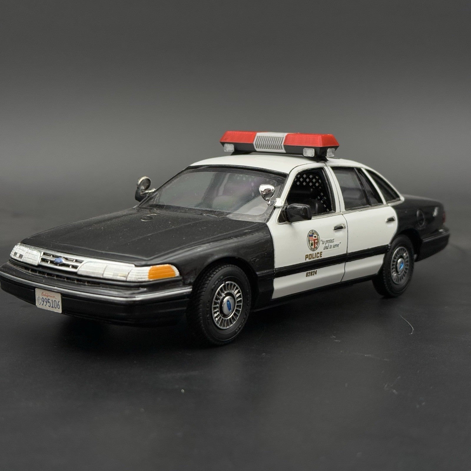 1/18 Scale Red Chrome Streethawk Lightbar New York Police Sheriff Fire5
