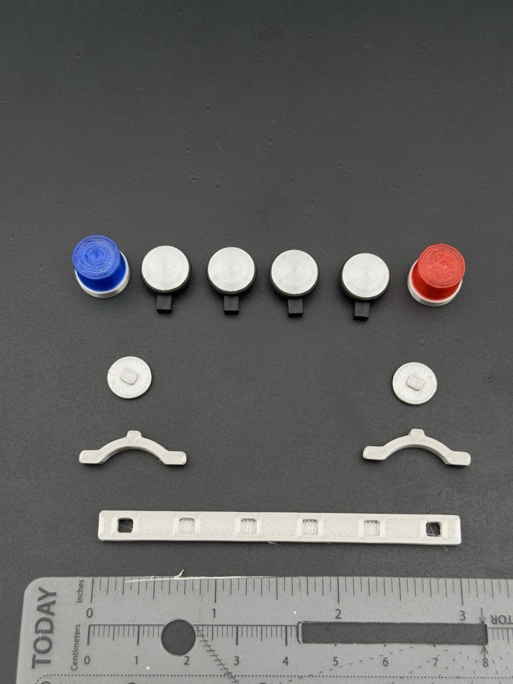 1/18 LED Ready Federal Twin Beacon Ray Blue Red LAPD Police Lightbar Visibar16