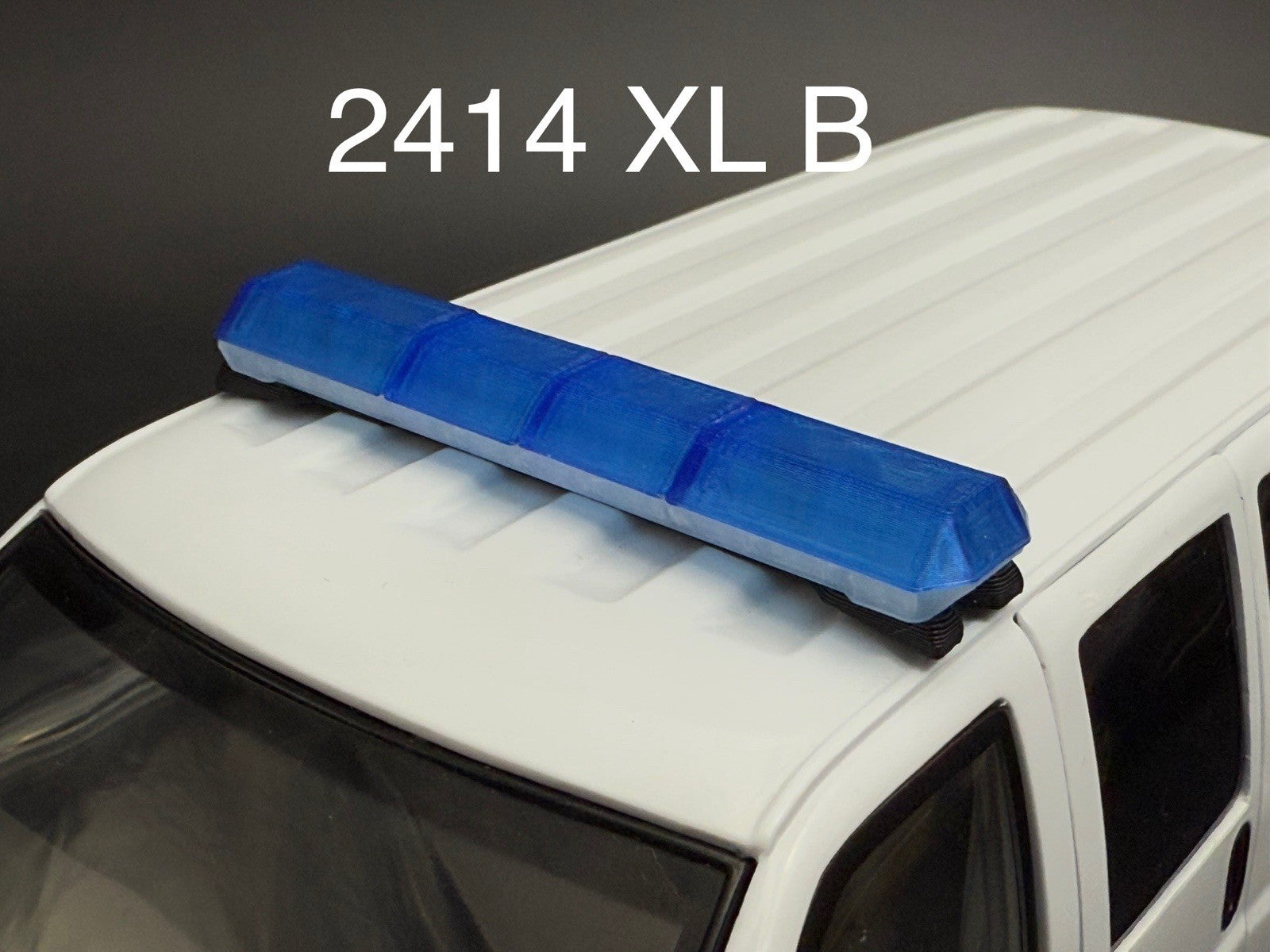 1/24 25 Scale Blue Code 3 MX7000 XL Lightbar Police Fire Truck Width 58”0