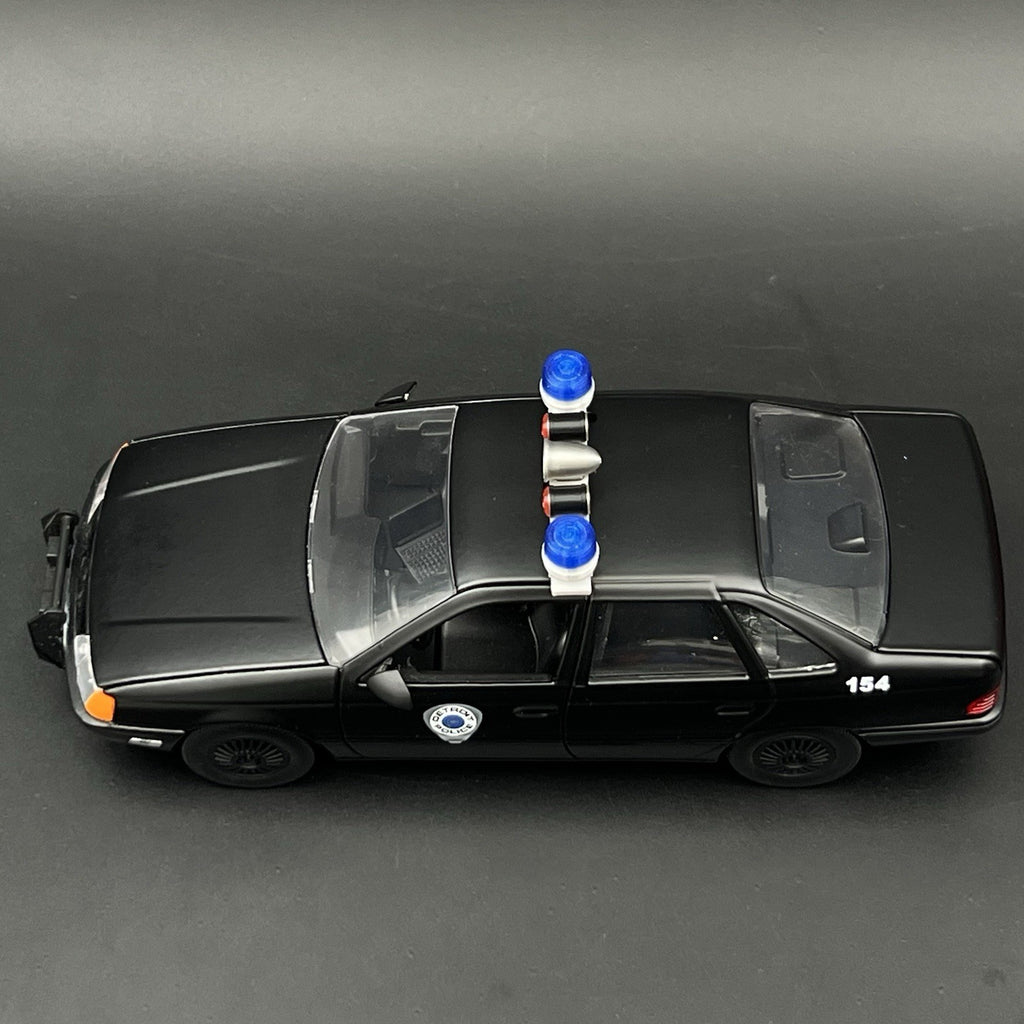 1/24 25 Blue Red Mars Skybolt Beacon Lightbar Siren Speaker Police Sheriff Fire9