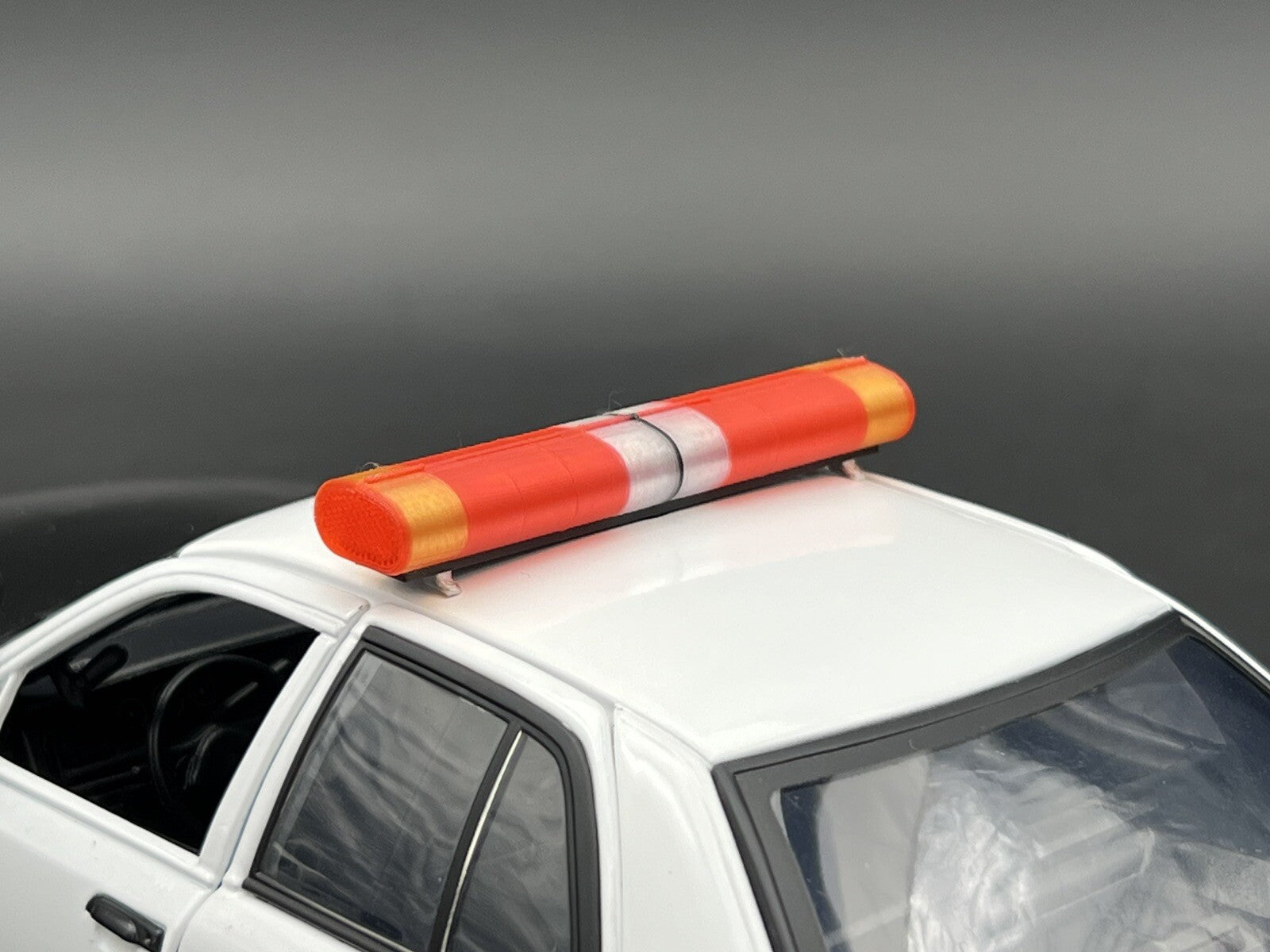 1/18 LED Ready AeroDynic Lightbar Red Clear Amber Police Sheriff Fire4