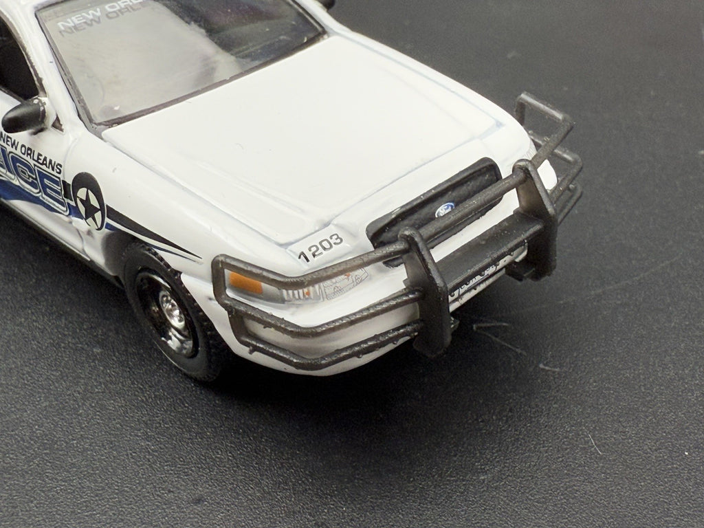 2 PACK 1/64 Scale Go Rhino Wrap Around Push Bumper Pushbar For Crown Vic Police5