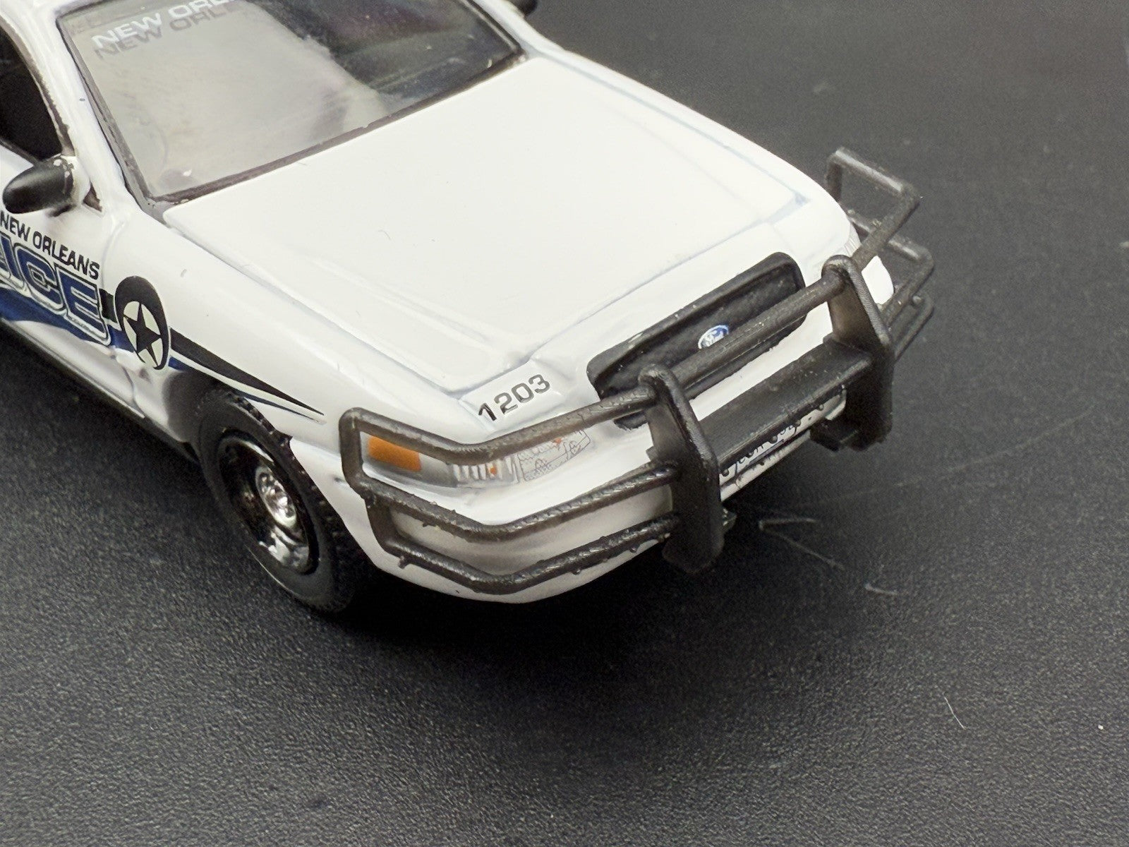 2 PACK 1/64 Scale Go Rhino Wrap Around Push Bumper Pushbar For Crown Vic Police5