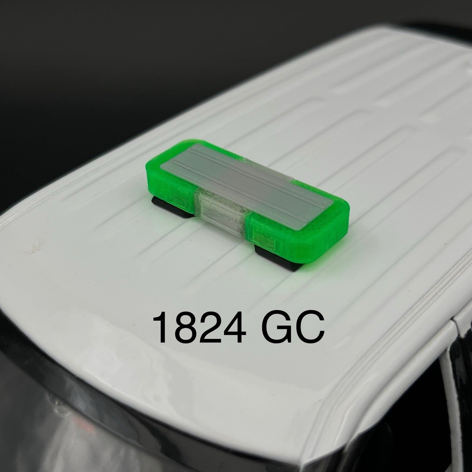 1/18 Mini Whelen Edge Lightbar Clear Green Gray Top Cover0