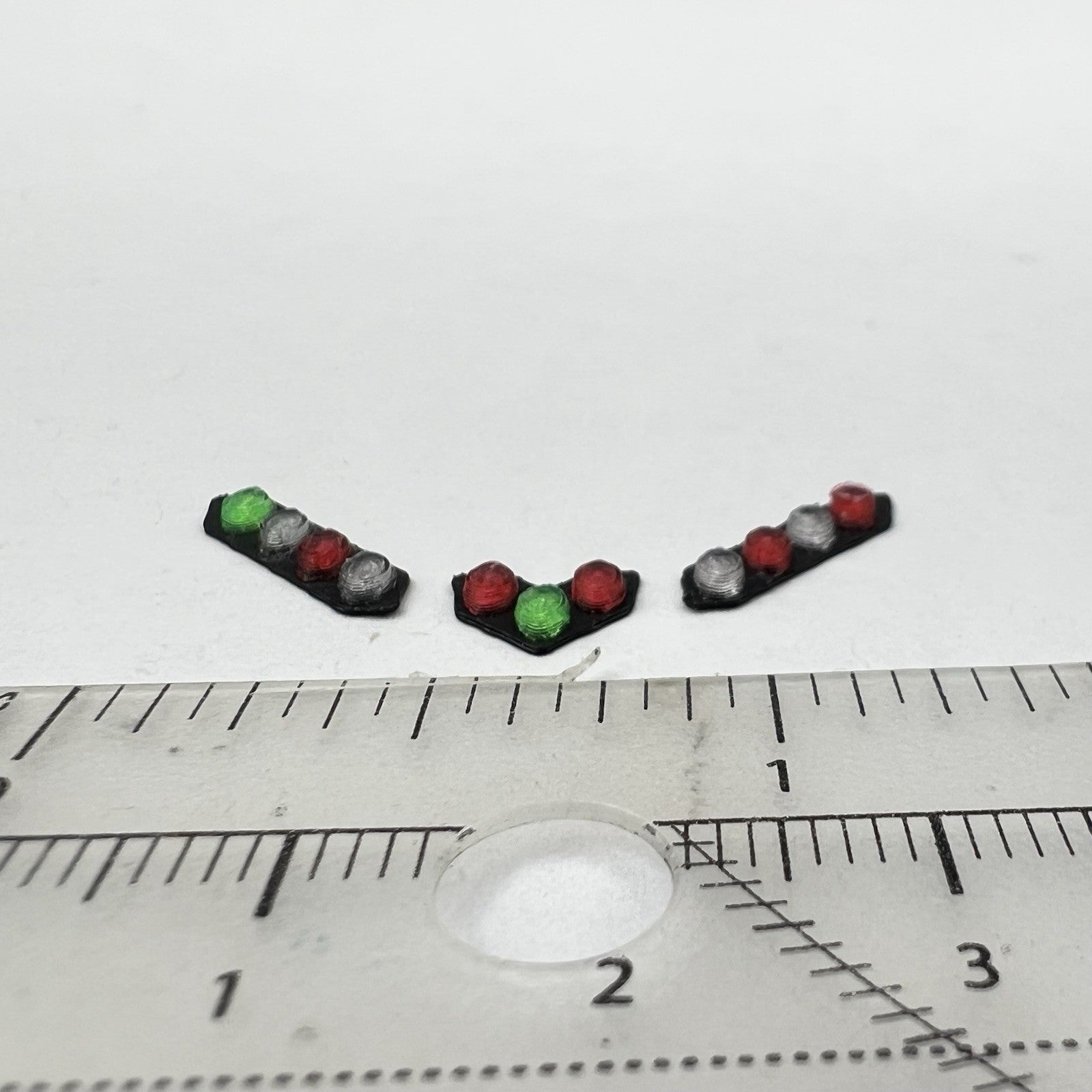 3 Pack 1/87 HO Scale Chicago Fire CFD Green Red Split Vision SLR Lightbar Truck2