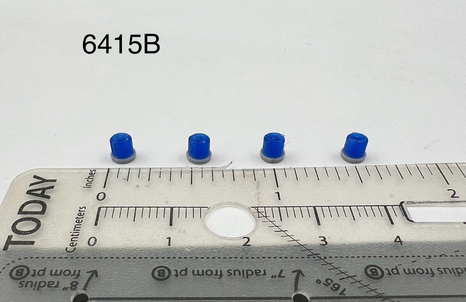 4 Pack 1/64 Vintage Blue Beacon Lightbar Florida Georgia Police Highway Patrol0