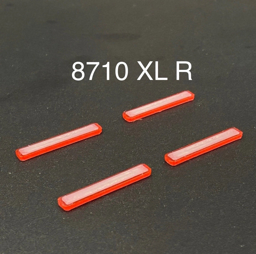 4 Pack 1/87 HO Scale Whelen Edge Long Red Lightbar Fire Truck Engine Ladder 87100
