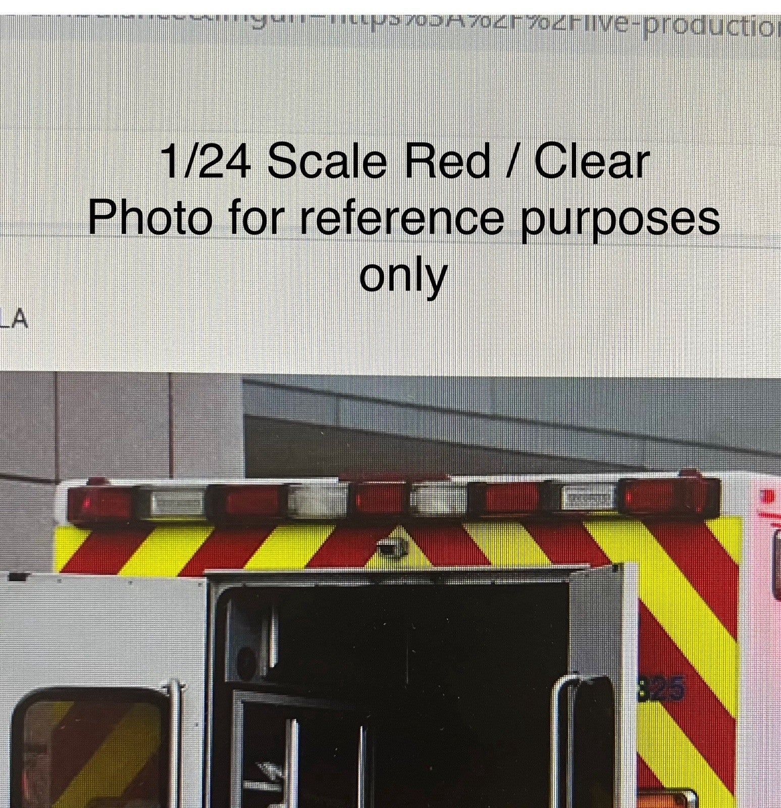1/24 25 Scale Model Red Clear Whelen 4500 Ambulance Warning EMS Fire 2452RC8