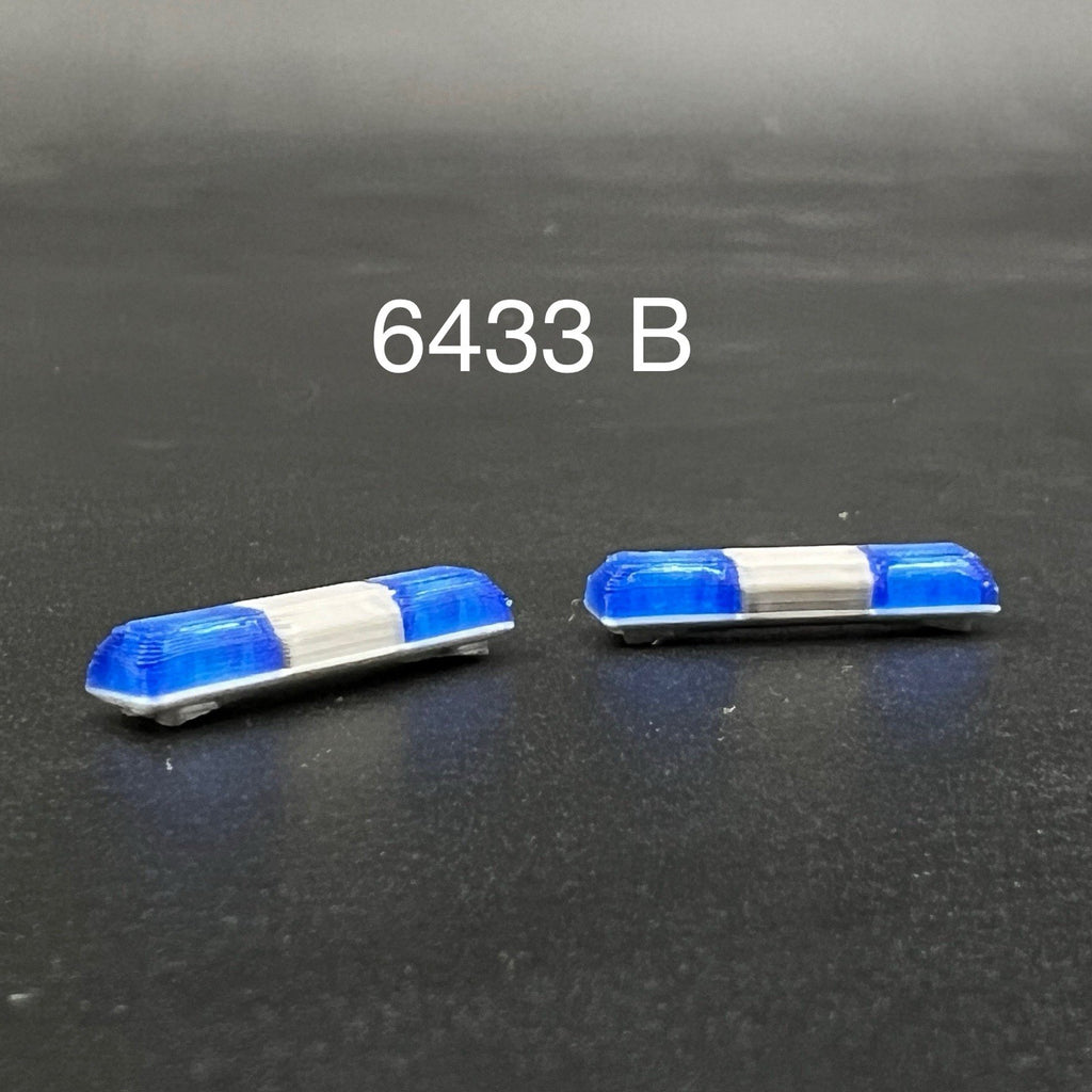 2 Pack 1/64 Smith Wesson 8000 8780 8880 8980 Lightbar Blue Fire Police Sheriff0