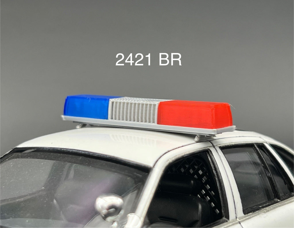 1/24 25 Blue Red Federal Signal Twinsonic Lightbar Police Sheriff Highway Patrol0