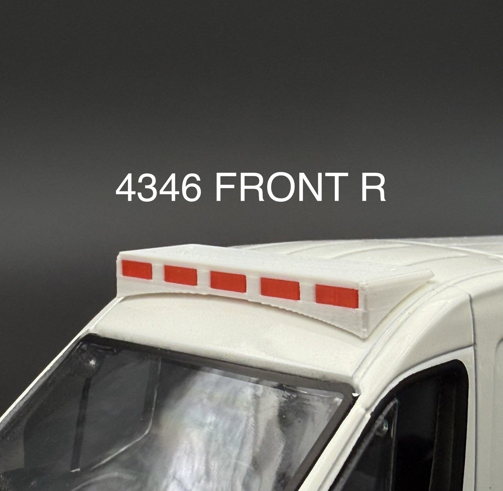 1/43 O Scale Model Front Lightbar For Greenlight Ford Transit Van Ambulance 43460