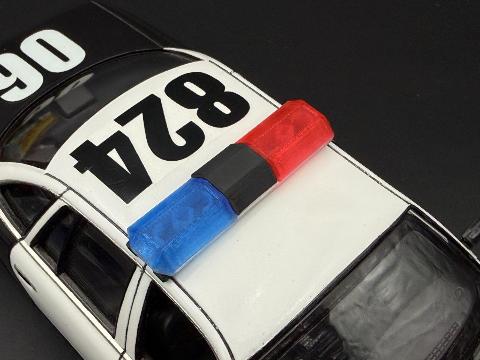 1/24 25 Scale Model Blue Red Black Code 3 Excalibur Lightbar Police 2415BRBLACK3