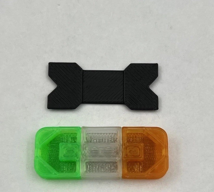 1/24 25 Mini Whelen Edge Lightbar Amber Clear Green Gray Top Cover2