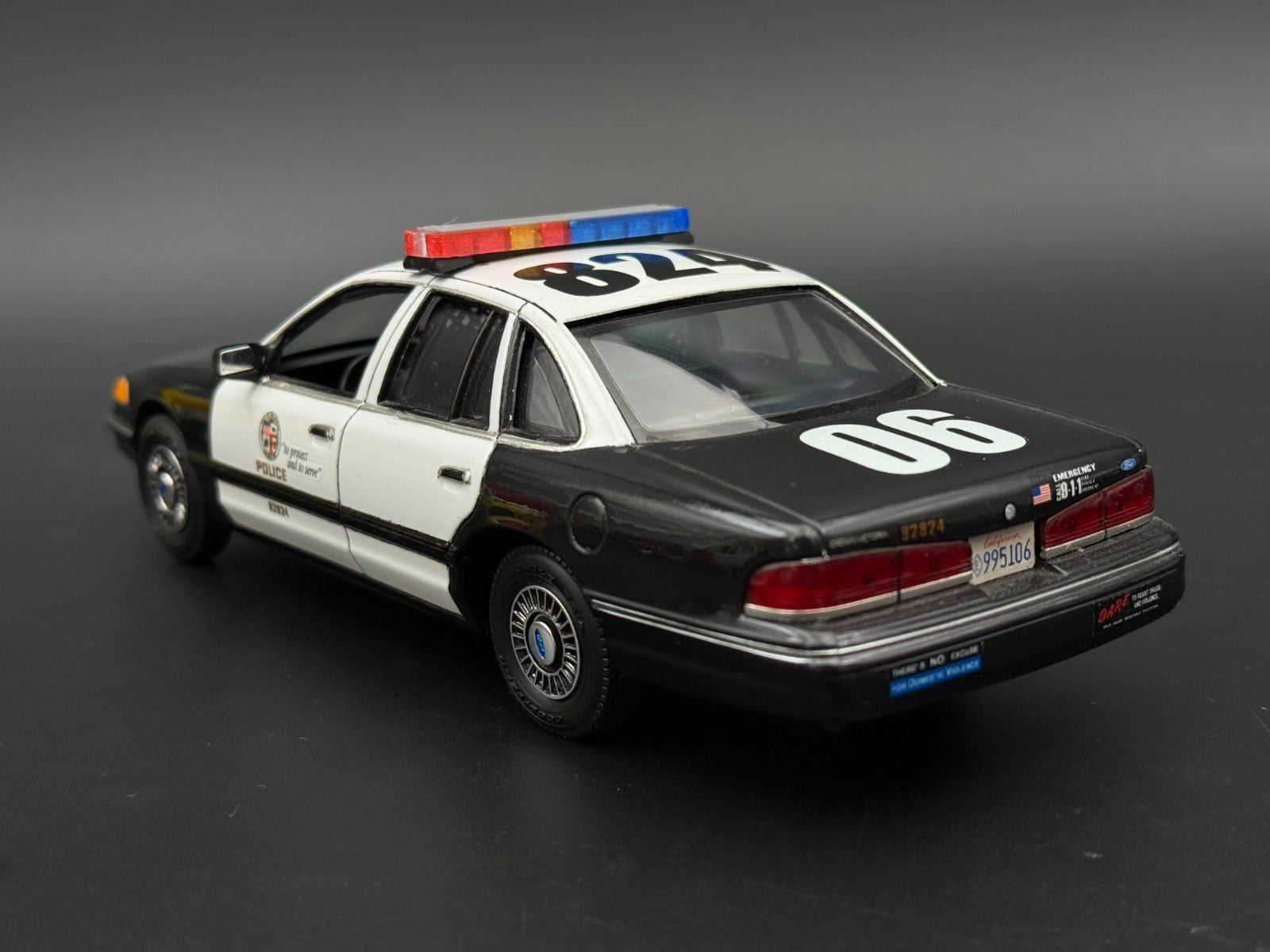 1/24 Scale Model LED Ready Whelen Edge Lightbar Blue Red Amber Police 2408BR510