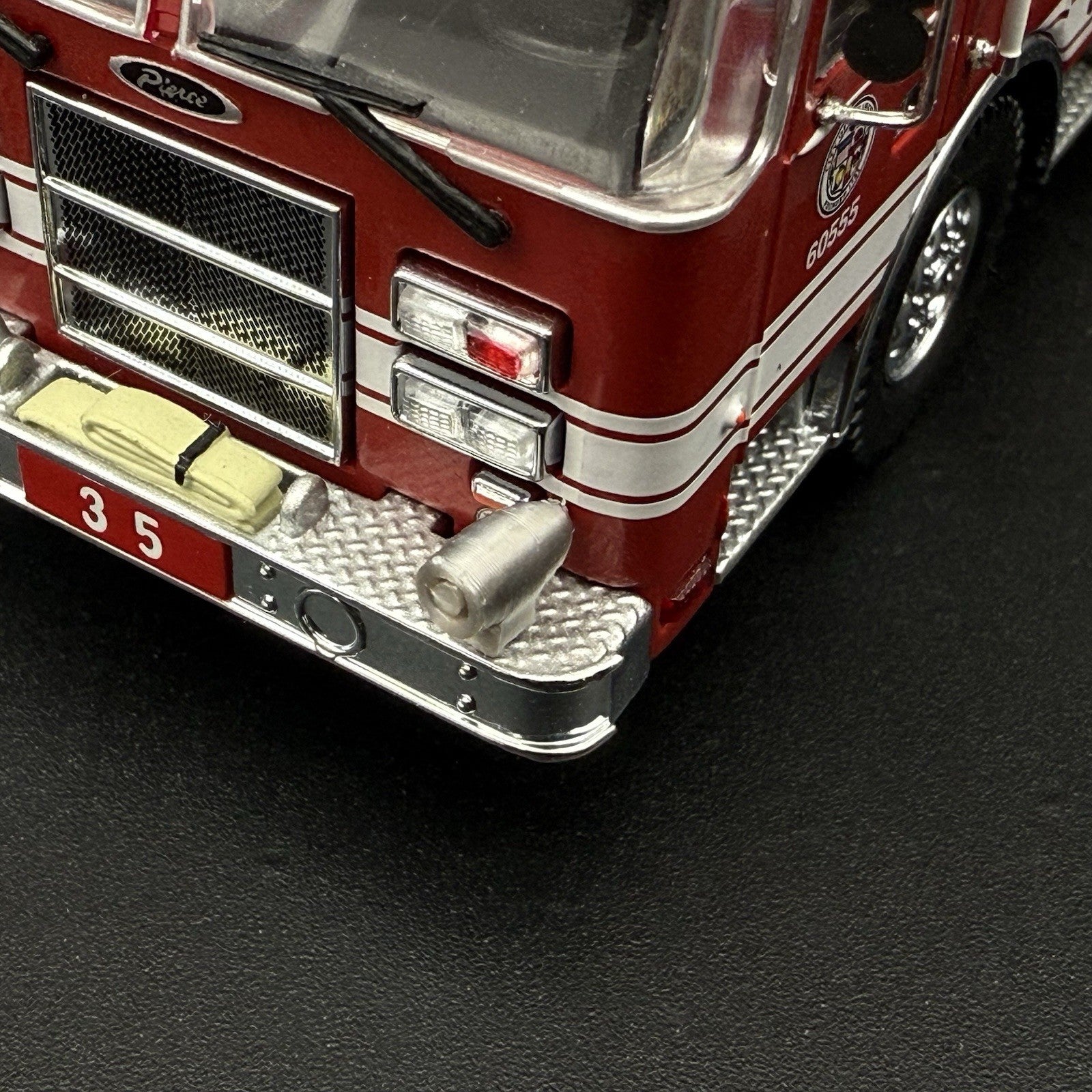 2-Pack 1/50 Scale Model B&M Super Chief Siren Code 3 Fire Truck Kitbash 50186