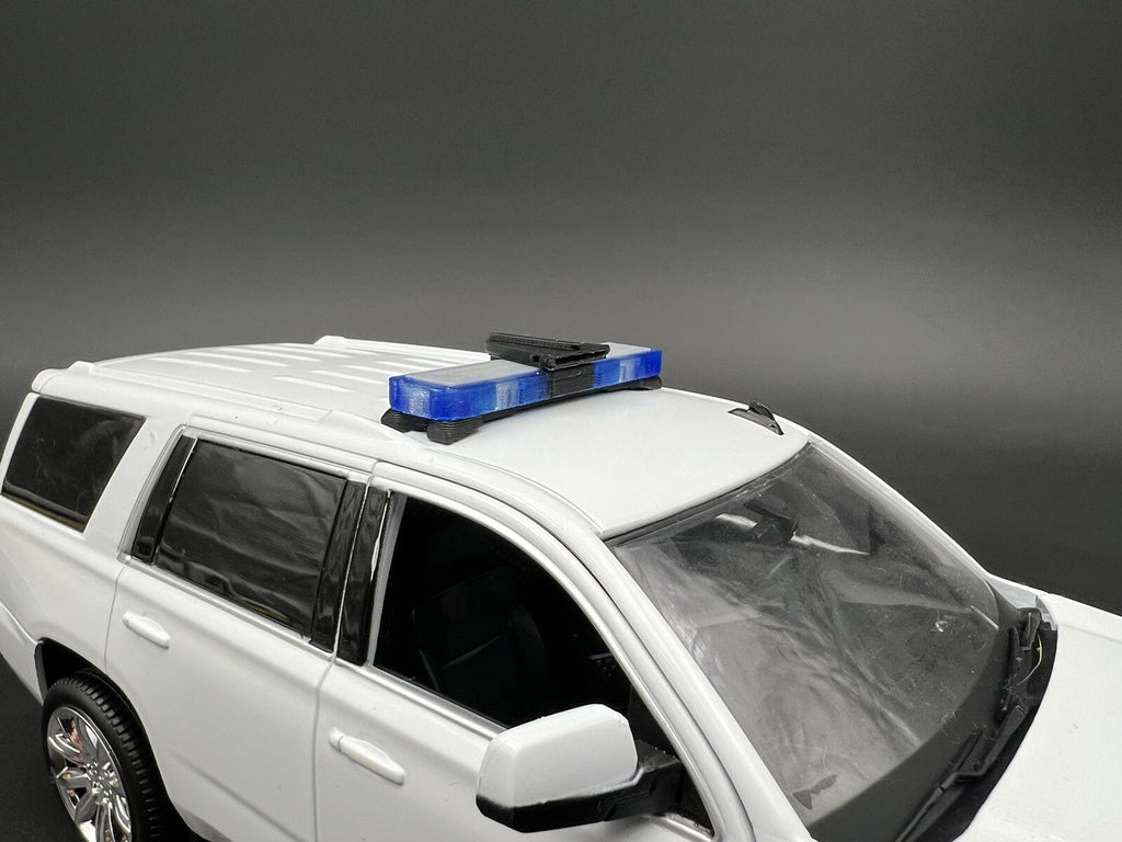 1/24 25 27 LED Ready Whelen Edge Lightbar Blue W/ Speaker State Police Sheriff3