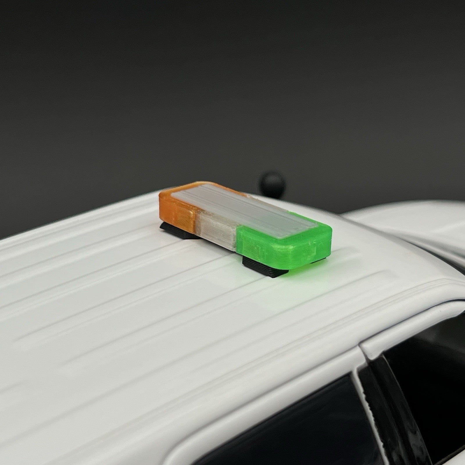 1/18 Mini Whelen Edge Lightbar Amber Clear Green Gray Top Cover9
