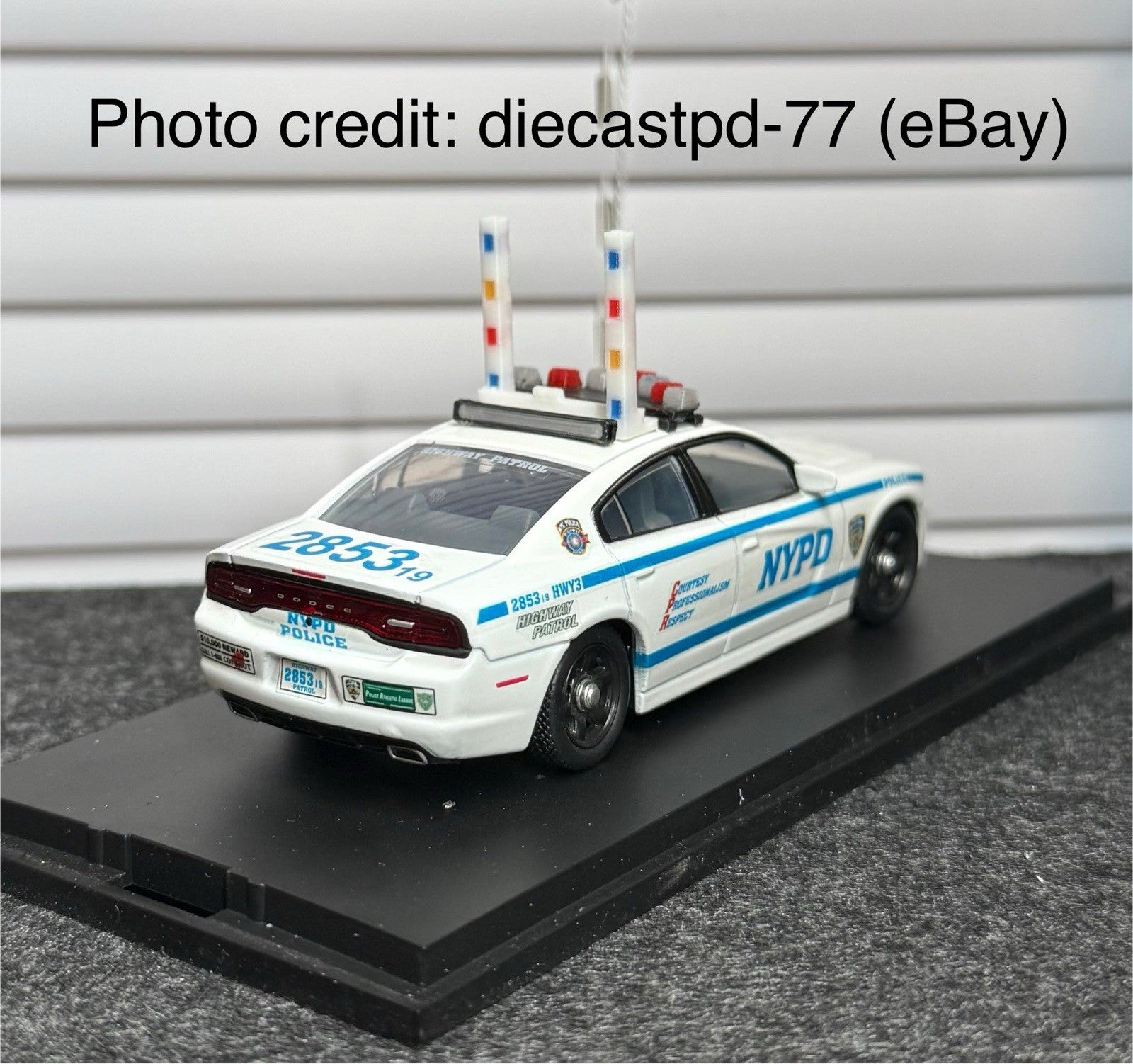 1/43 NYPD Highway Patrol Style High Riser Lightbar New York Police Sheriff1