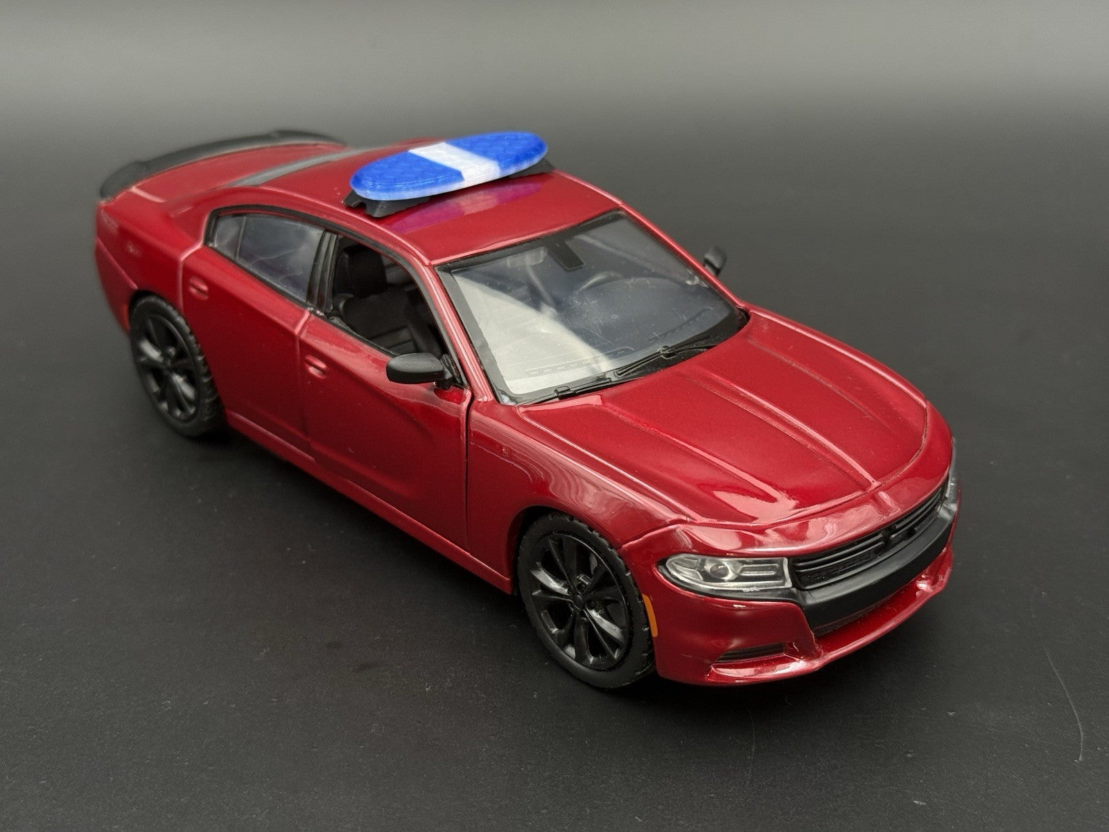 1/24 25 Scale Model LED Ready Blue Federal Signal Arjent Lightbar Police 2412BC6