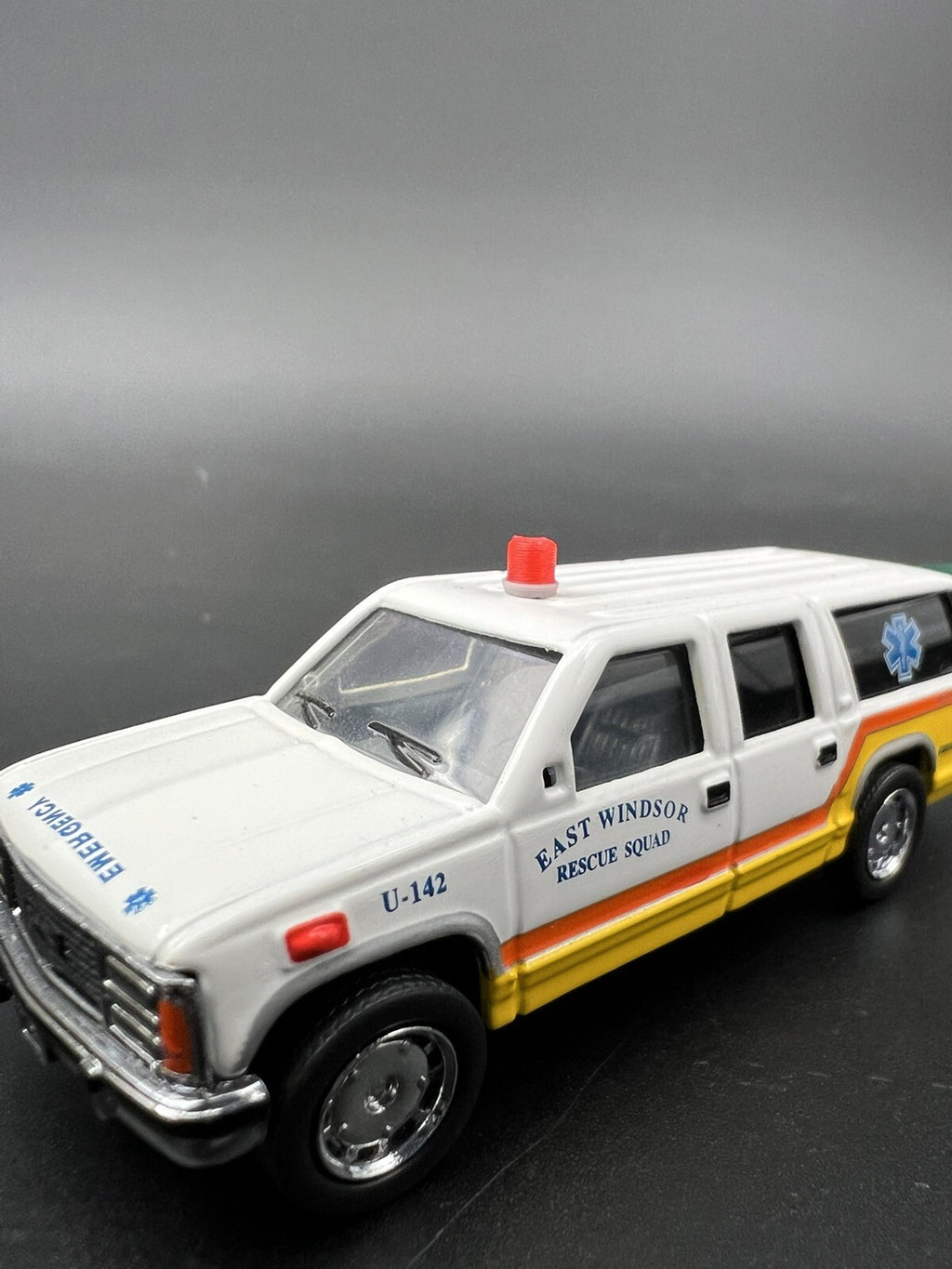 4-Pack 1/64 Scale Model Vintage Red Beacon Lightbar Michigan Police Fire 6415R3