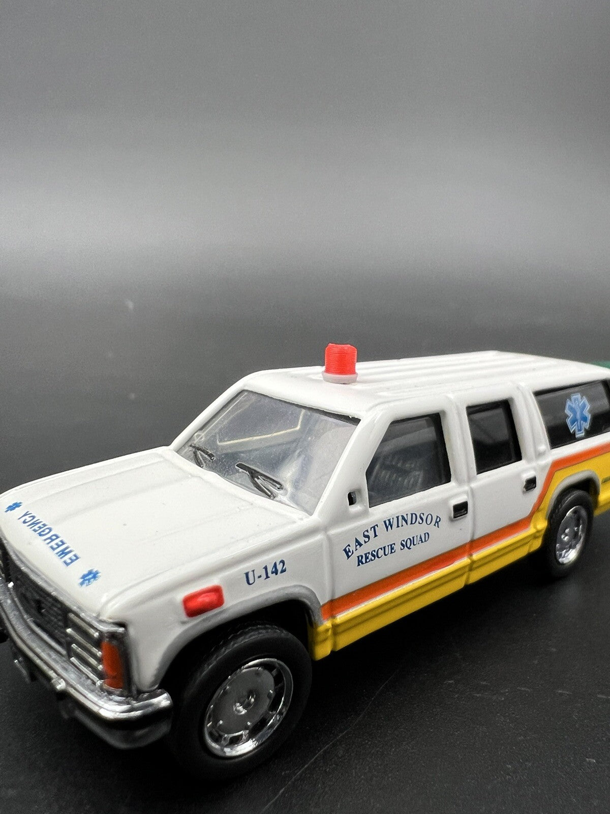 4-Pack 1/64 Scale Model Vintage Red Beacon Lightbar Michigan Police Fire 6415R3