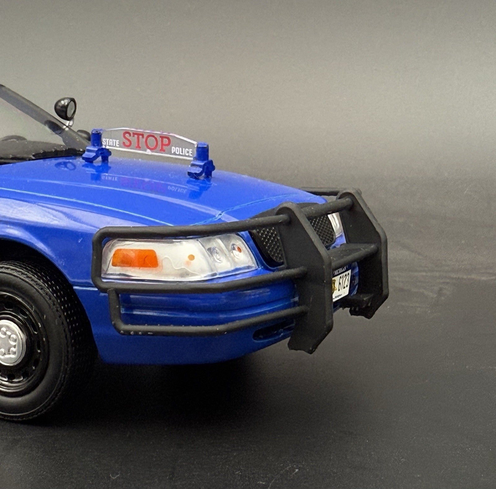 1/24 25 Go Rhino Wrap Around Push Bumper Pushbar Motormax Greenlight Crown Vic6