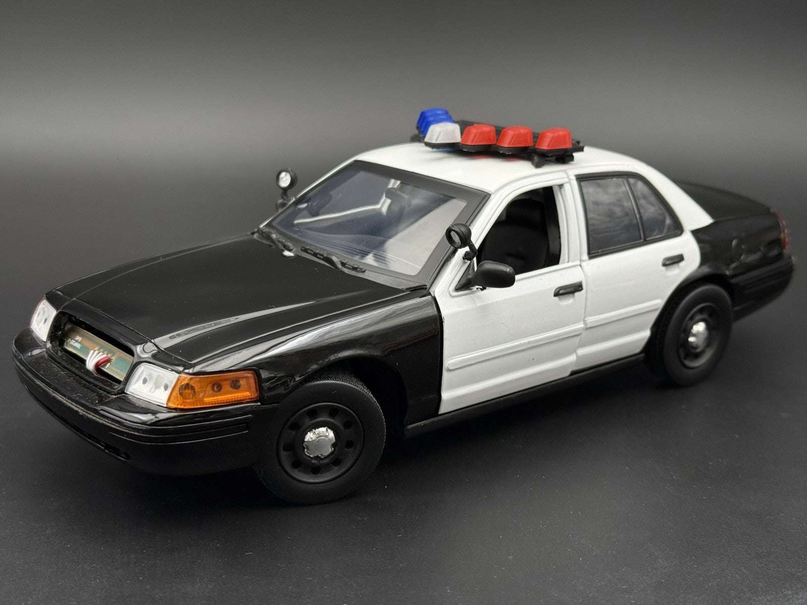 1/18 LED Ready Blue Red Federal Signal Vector Vision Lightbar Police Car BR25