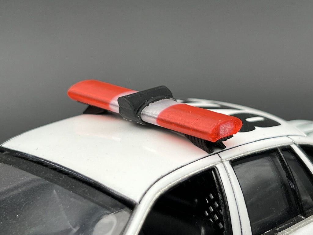 1/24 25 LED Ready Jetsonic Lightbar Red Clear Sheriff Highway Patrol Police Fire11