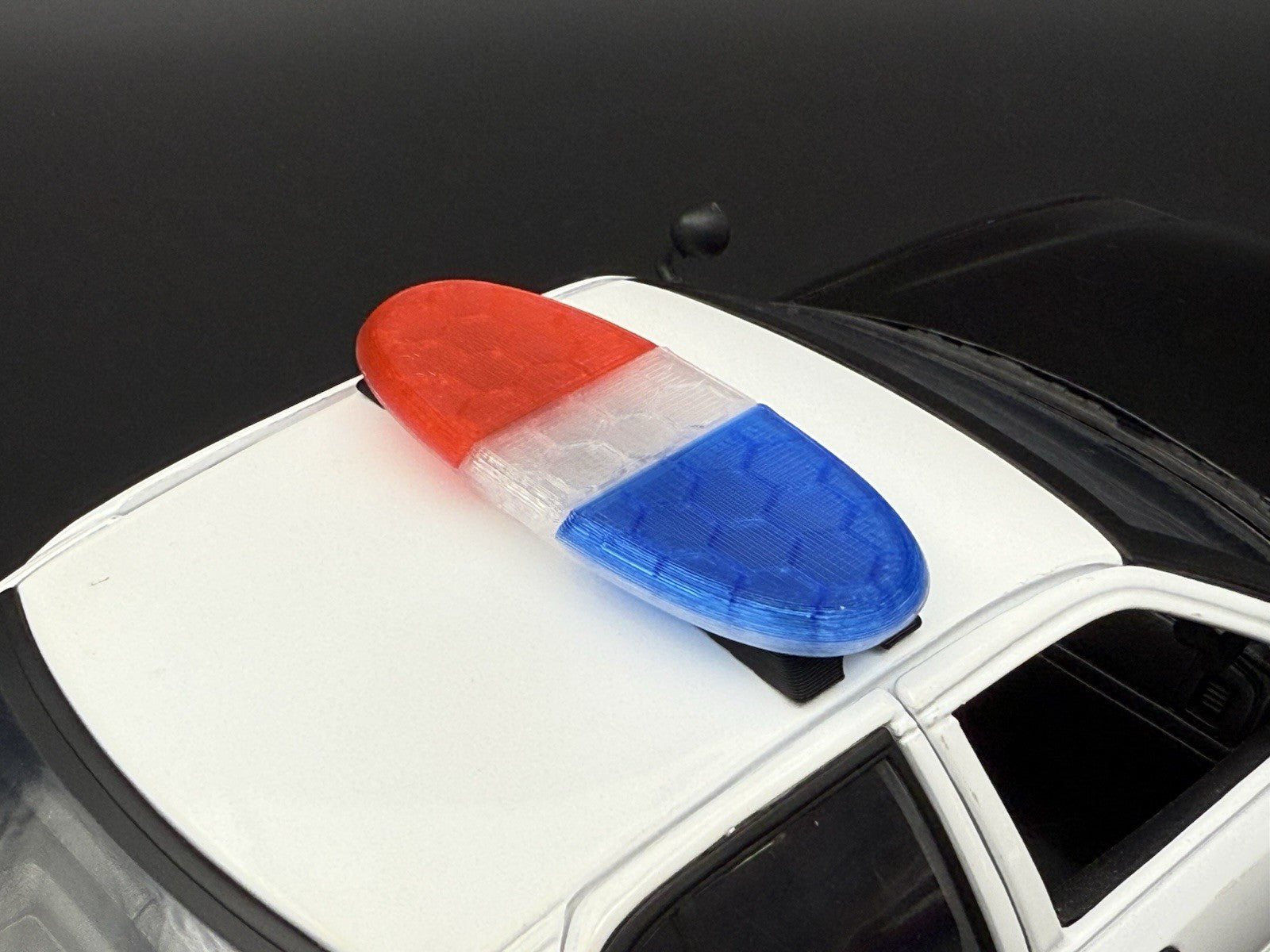 1/18 Federal Arjent Lightbar For WCC / Motormax PCB Blue Clear Red Police10