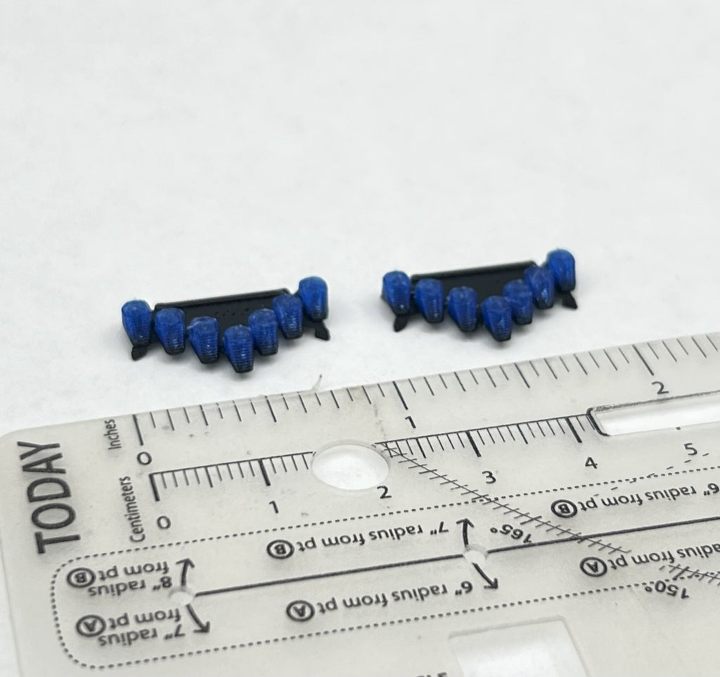 2 Pack 1/64 Blue Vector Vision Lightbar Police Sheriff Fire State Patrol3