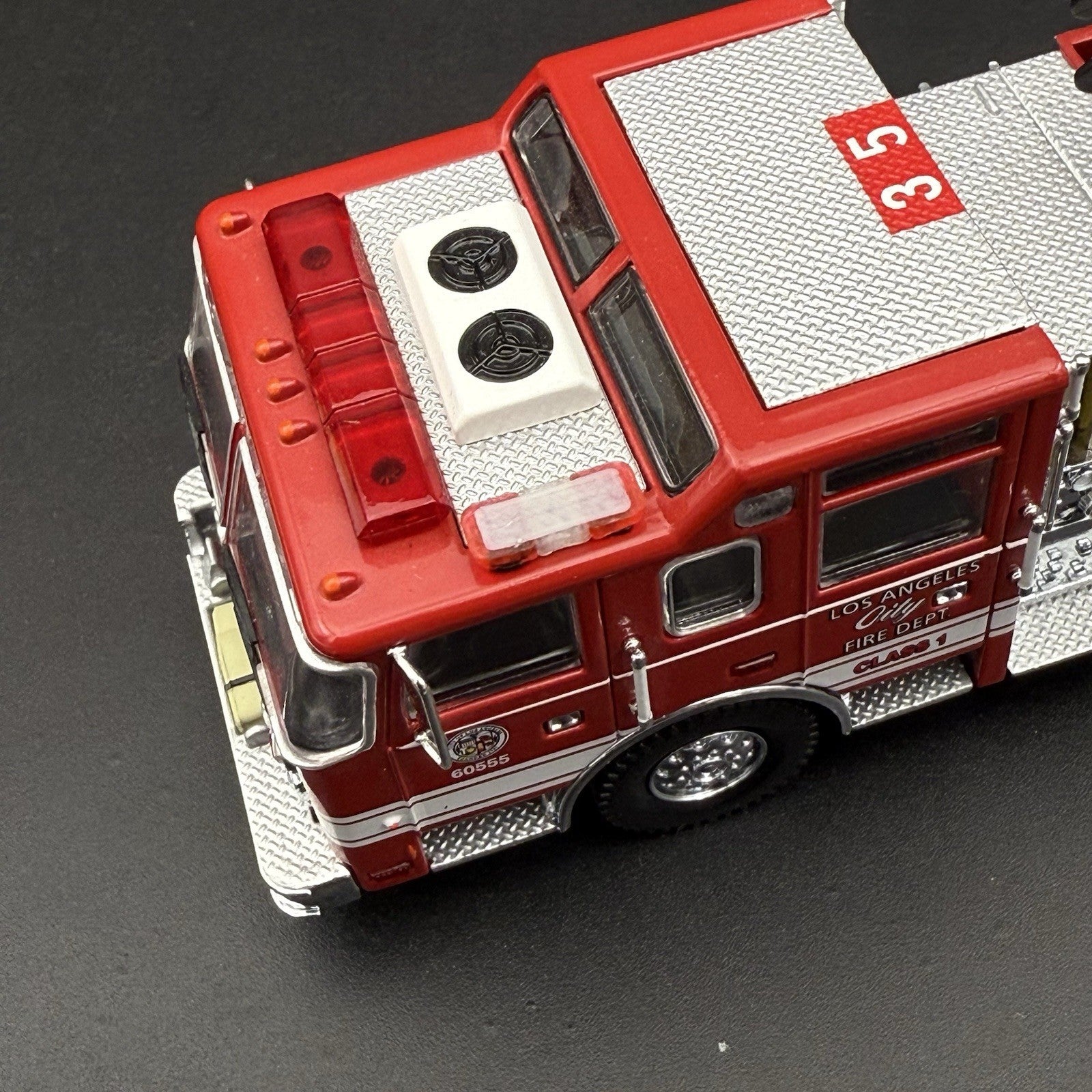 2 Pack 1/64 Mini Whelen Edge Red Clear Red Lightbar Gray Top Police Fire EMS4
