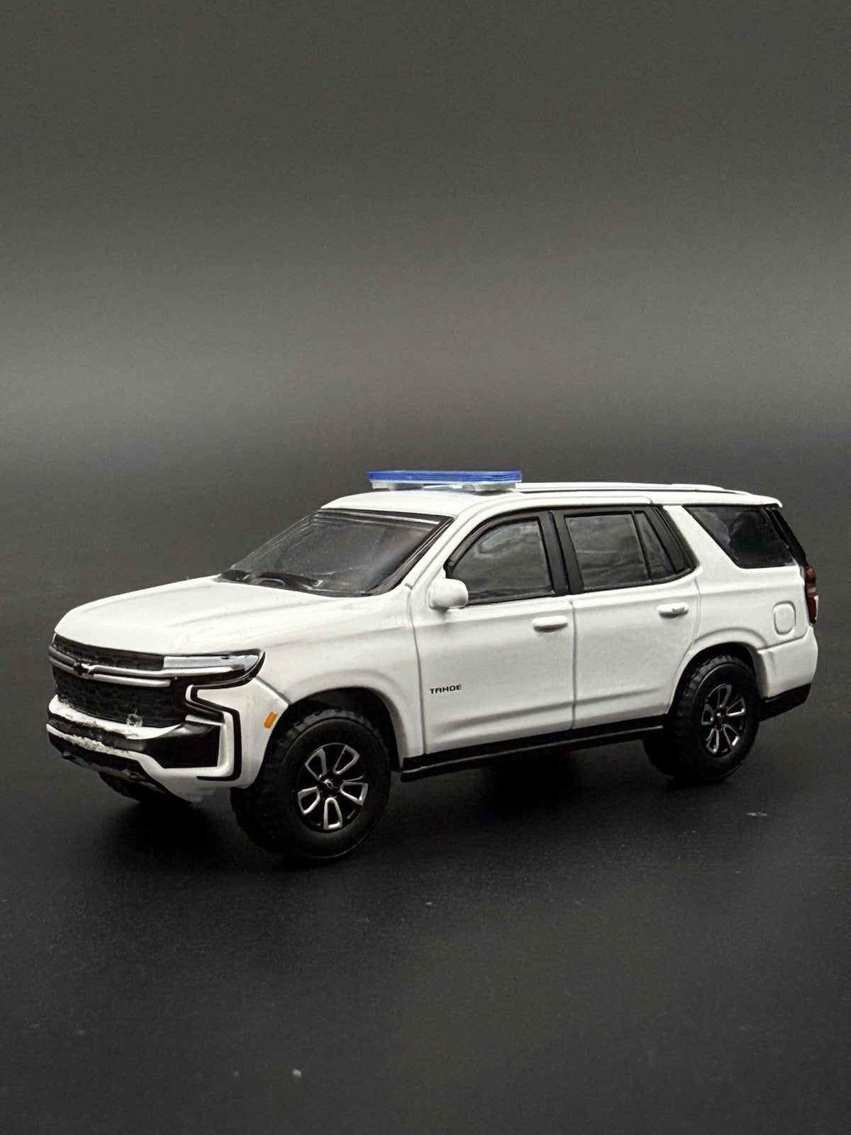 2-Pack 1/64 Scale Model Silver Top Blue LED Style Whelen Lightbar 6402BS7