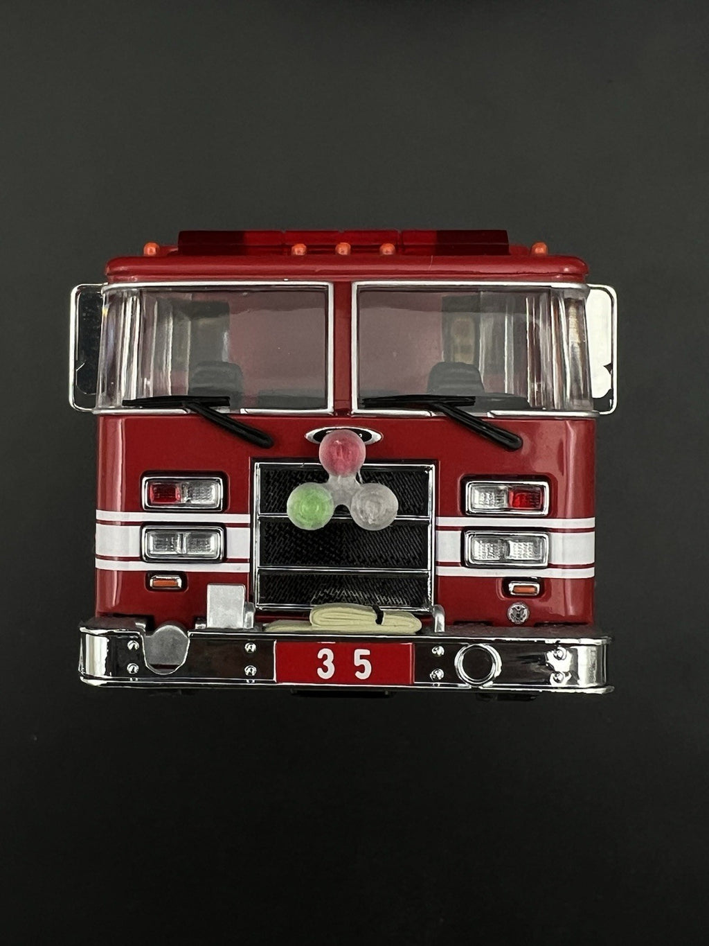 2 Pack 1/64 Roto Ray Green Clear Red Code 3 Fire Truck Engine Chicago Illinois1