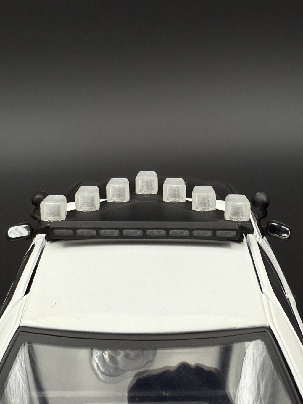 1/18 Scale Model LED Ready Clear Federal Vector Lightbar Police Fire 1837C11