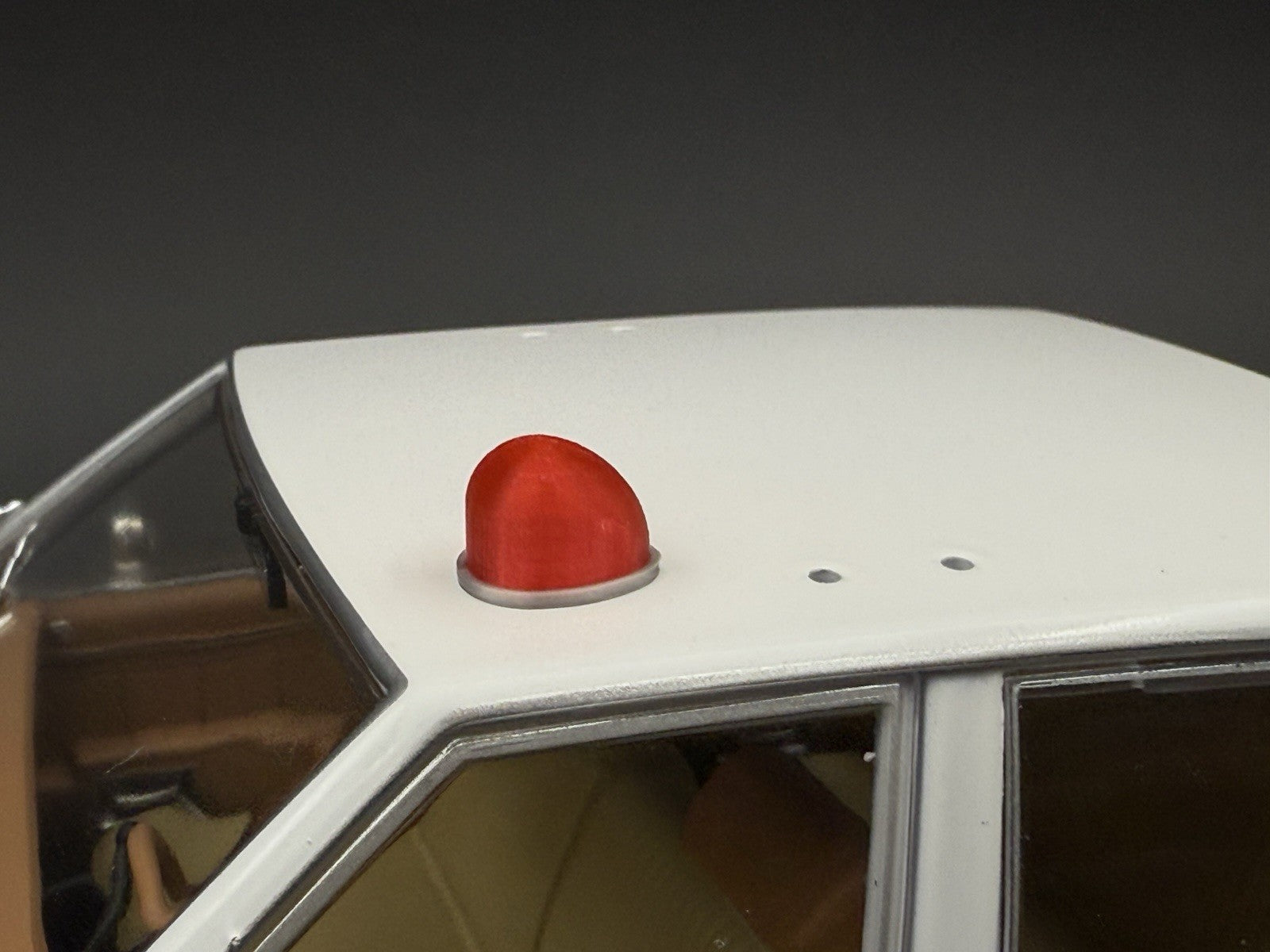 2 Pack 1/18 LED Ready Red Fire Ball Teardrop Beacon Kojak Starsky Hutch Police11