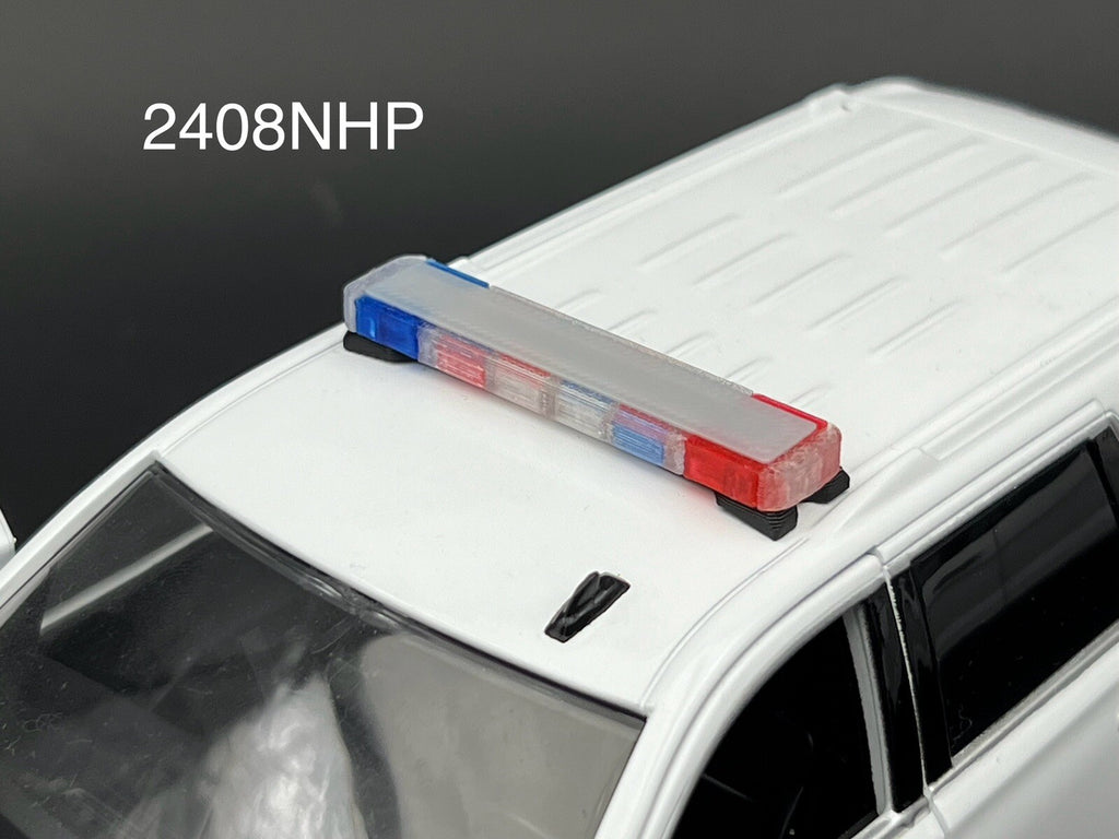 1/24 25 27 LED Ready Whelen Edge Lightbar Blue Red Nevada Highway Patrol Police0