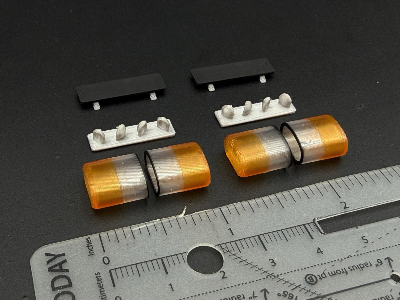 2 PACK 1/24 1/25 LED Ready Mini AeroDynic Lightbar Clear Amber2