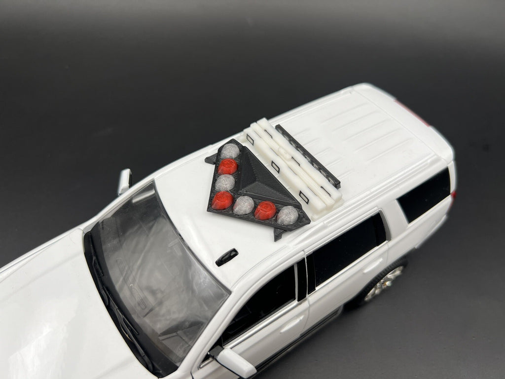 1/24 25 27 NYPD Highway Patrol Style High Riser Lightbar New York Police Sheriff2