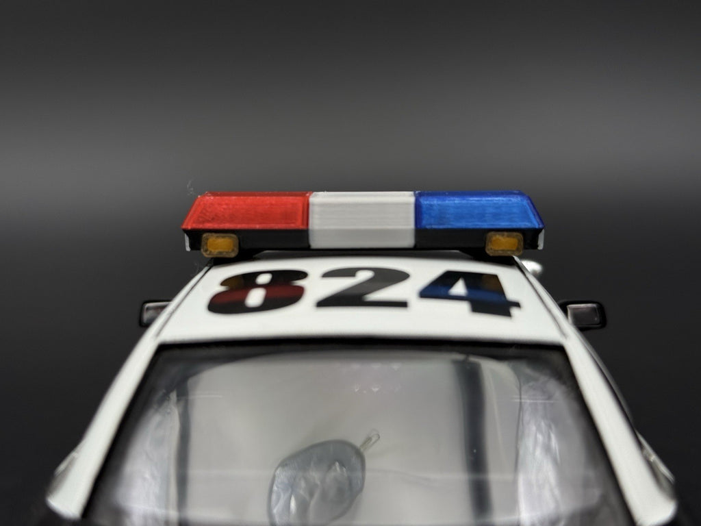 1/24 25 Scale Blue Red Chrome Streethawk Lightbar Police 246412