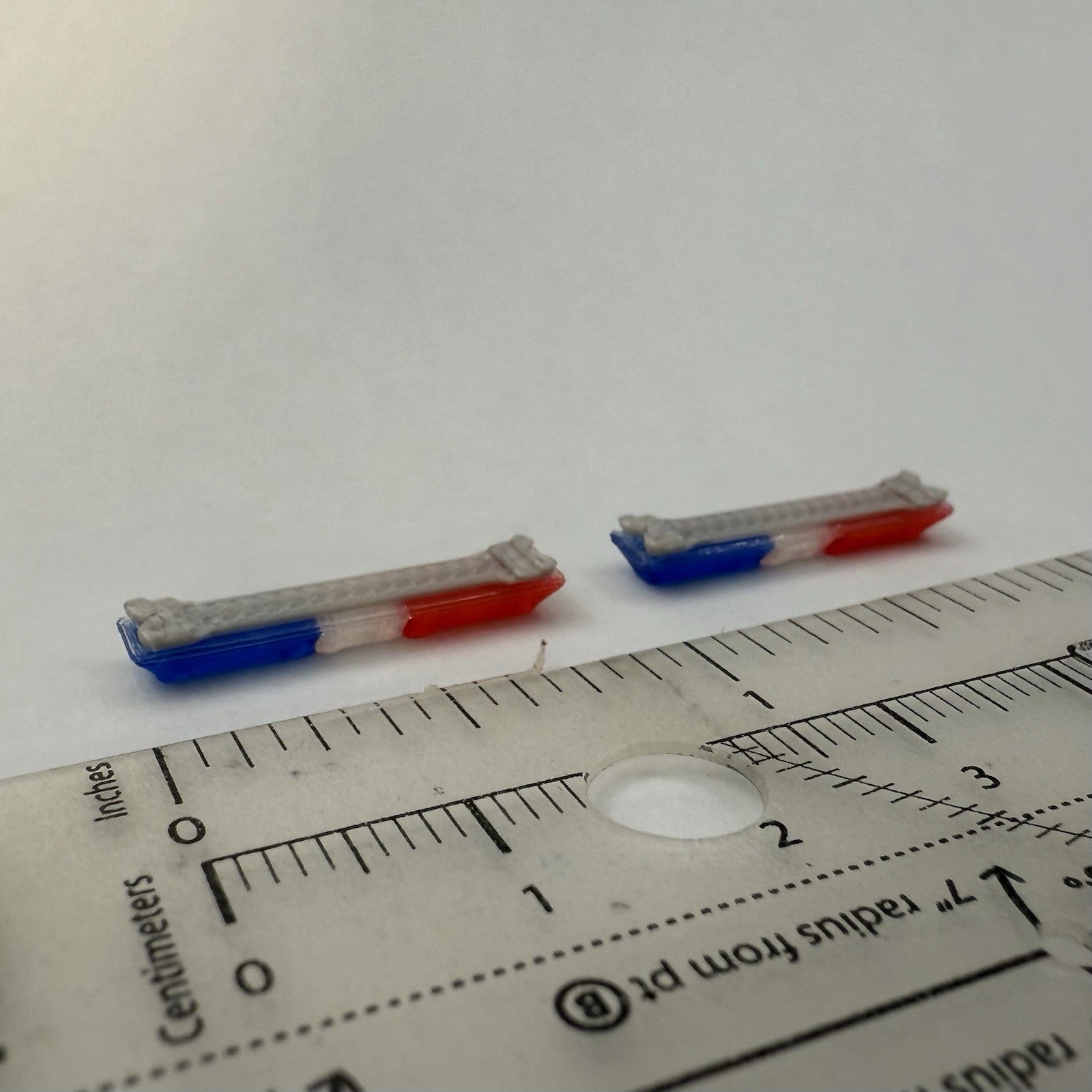 2 Pack 1/64 Code 3 LP6000 Clear + Blue Red Lightbar Greenlight Police Fire SUV3
