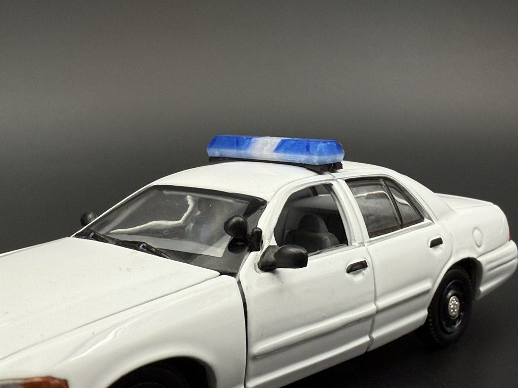 2-Pack 1/43 Scale Model Blue Code 3 MX7000 Lightbar Greenlight Police 4317BC10