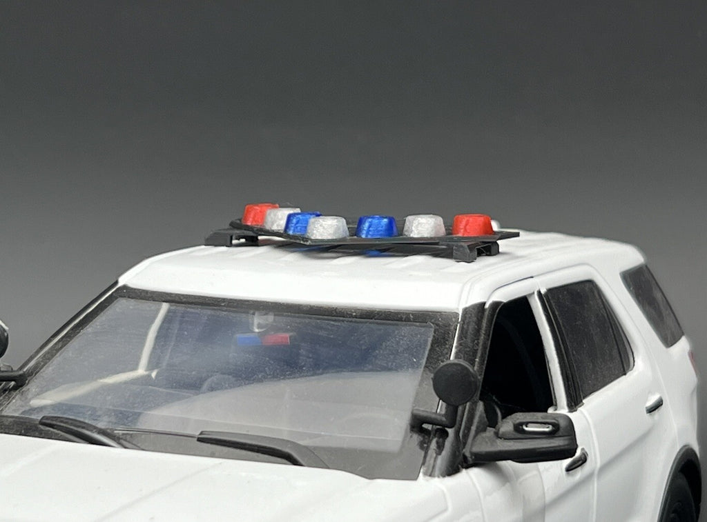 1/18 LED Ready LVMPD Blue Red Federal Signal Vision SLR Lightbar Police Car6