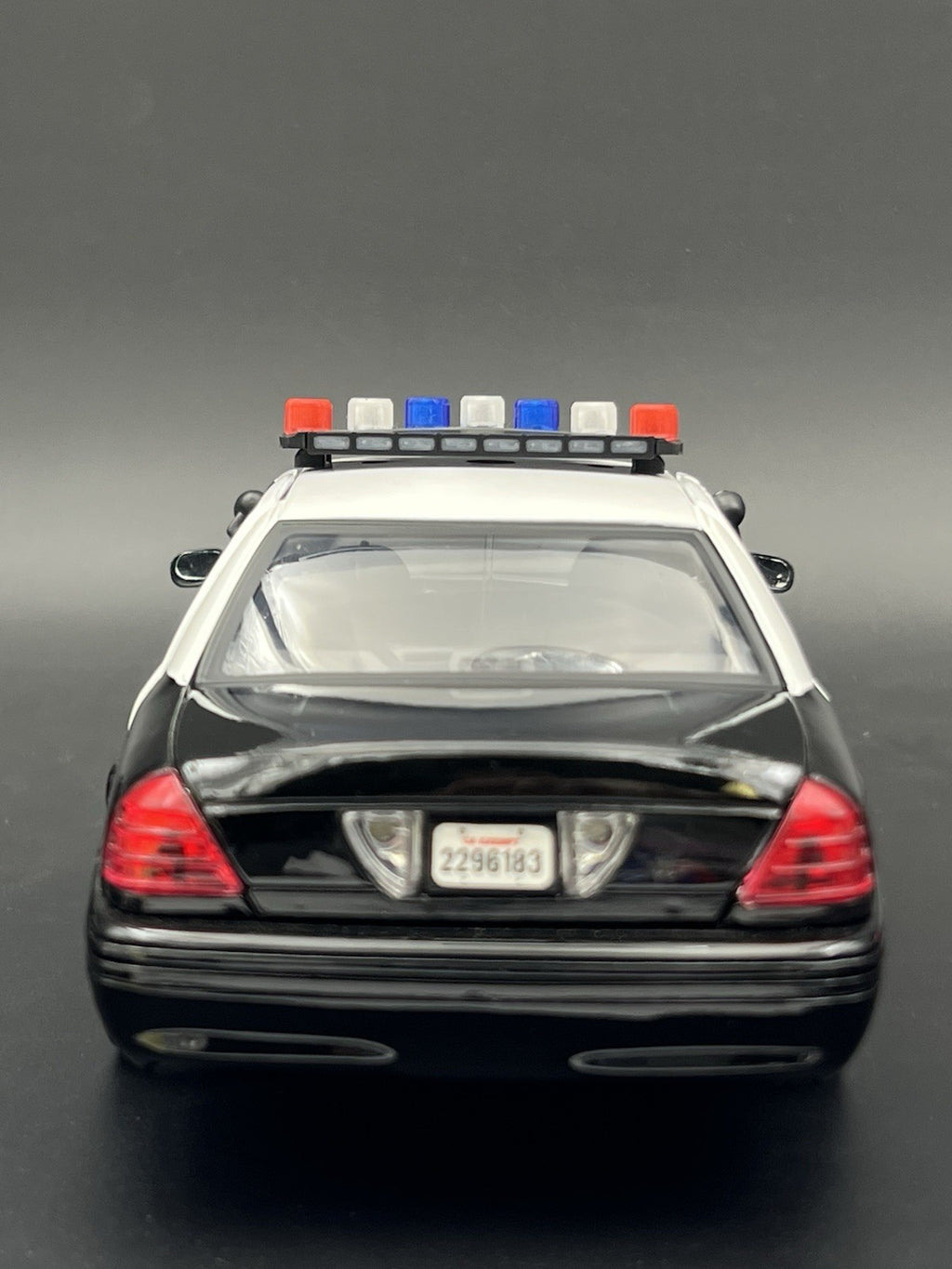 1/18 LED Ready Blue Red Federal Signal Vector Vision Lightbar Police Car LVMPD8