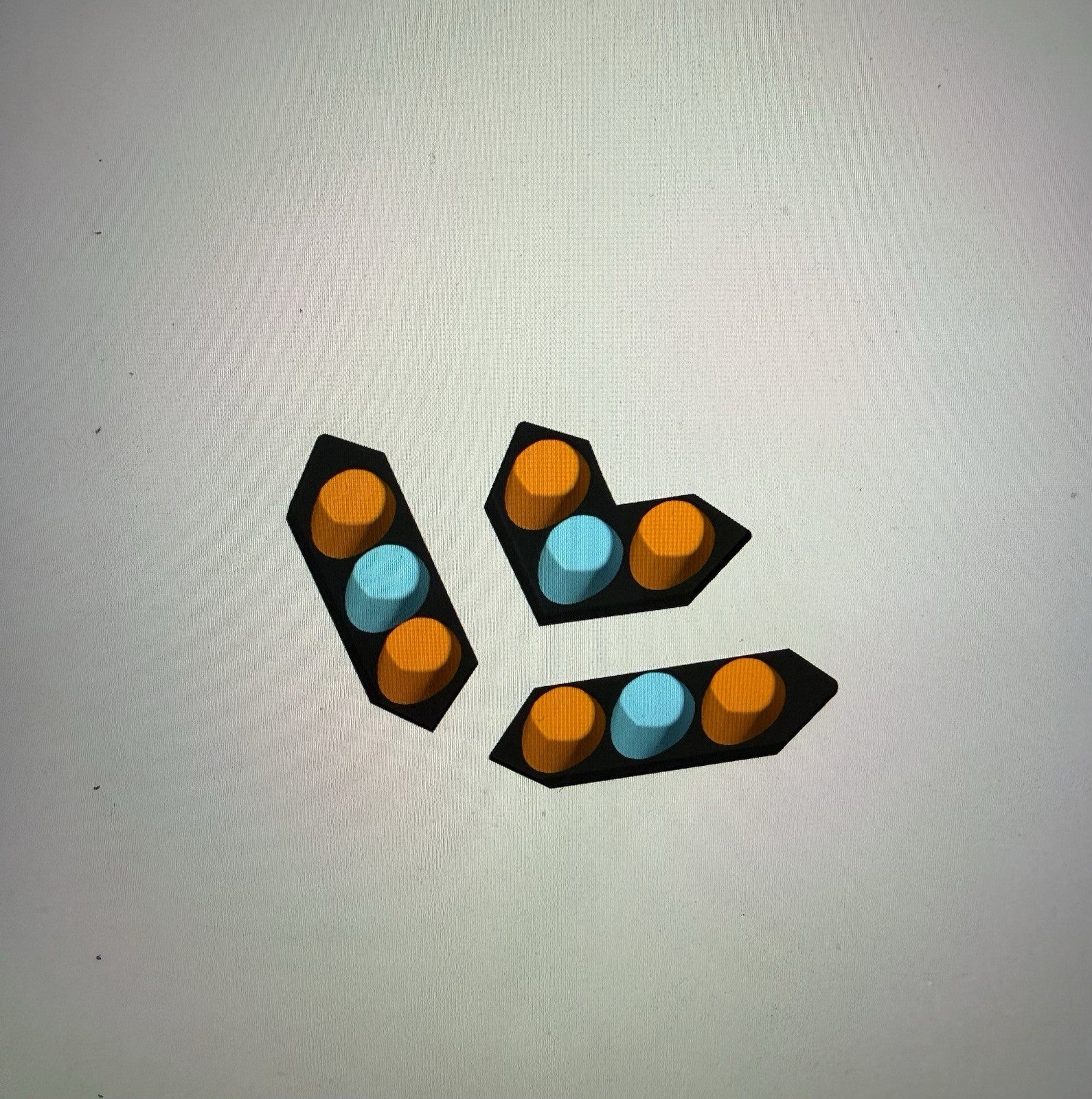 3 Pack 1/87 HO Scale Amber Clear Split Vision SLR Lightbar Truck 8709SL3AC7